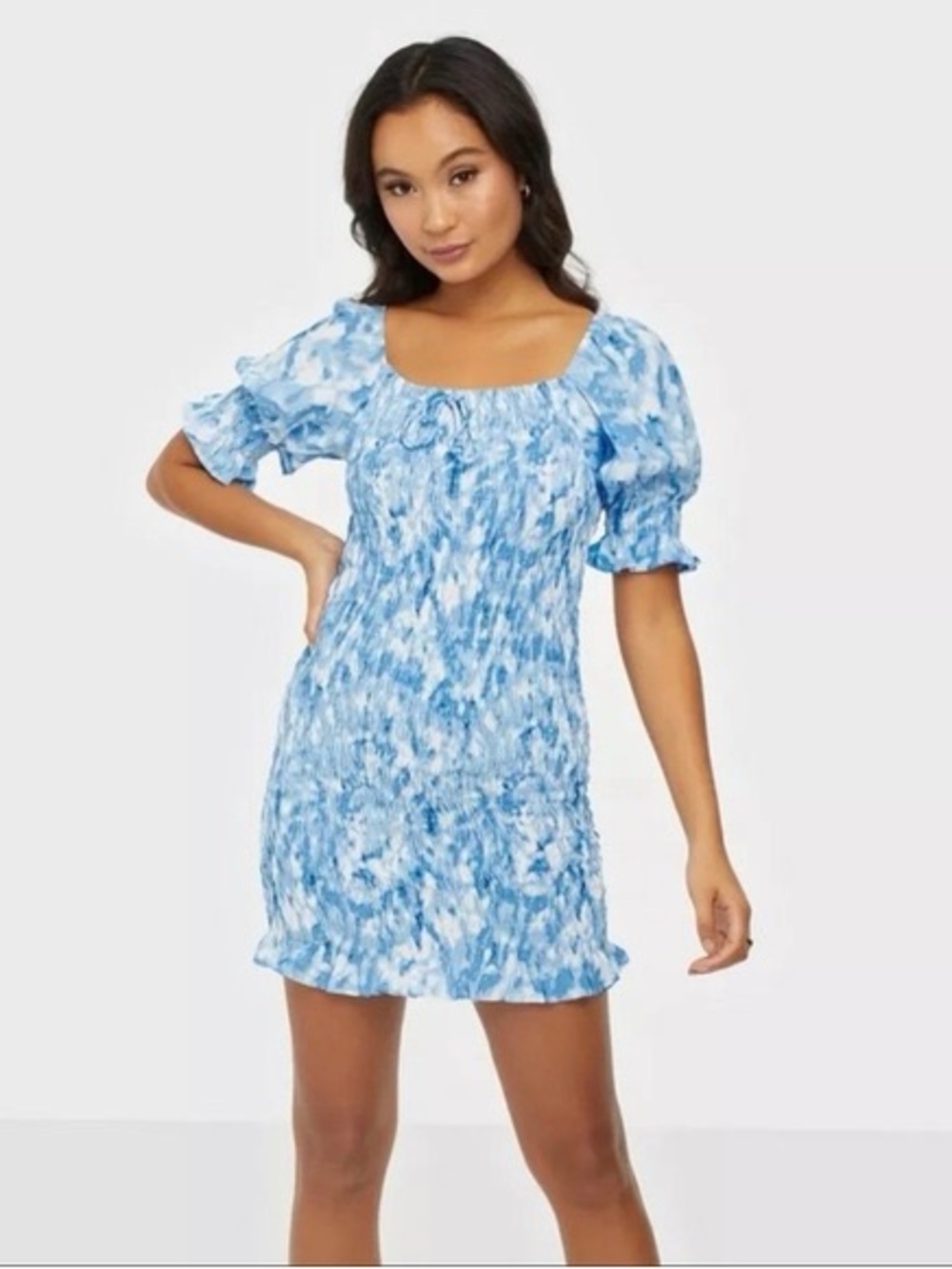 Faithfull the Brand Magnolia Mini Dress Roos Tie Dye